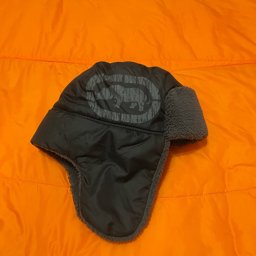 Black Winter Trapper Hat